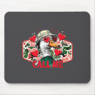 Mousepad Me Chame de Pato-real Camuflado Caça Caçador Dia d