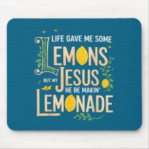 Mousepad Me Tshirt Vida Deu Alguns Limões Jesus