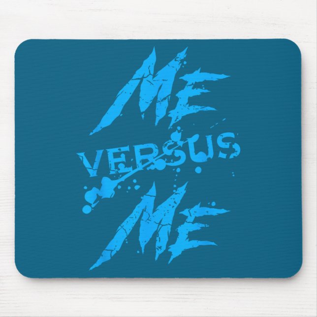 Mousepad Me Vs Versus Me Motivational Insrational Gym Lover (Frente)