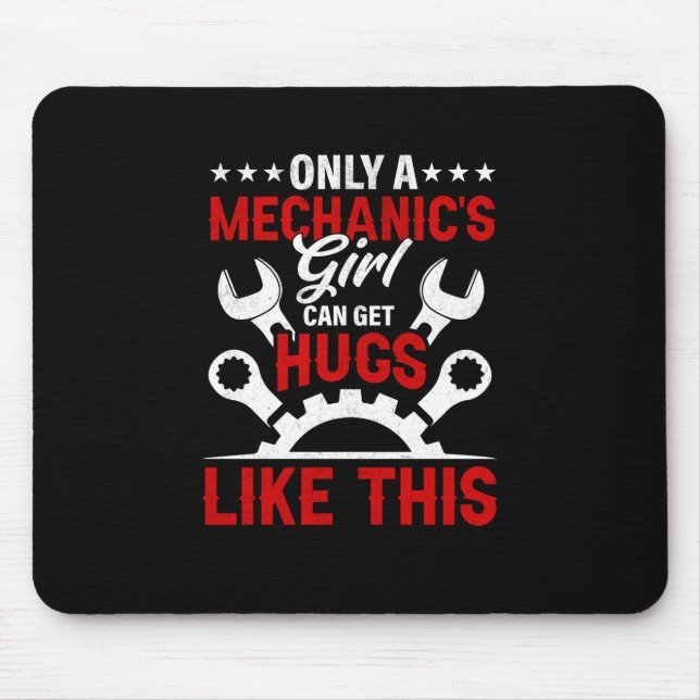 Mousepad Mecânica apenas moça mecânica (Frente)