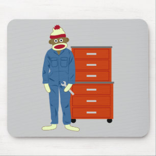 Mousepad Mecânico do macaco da peúga