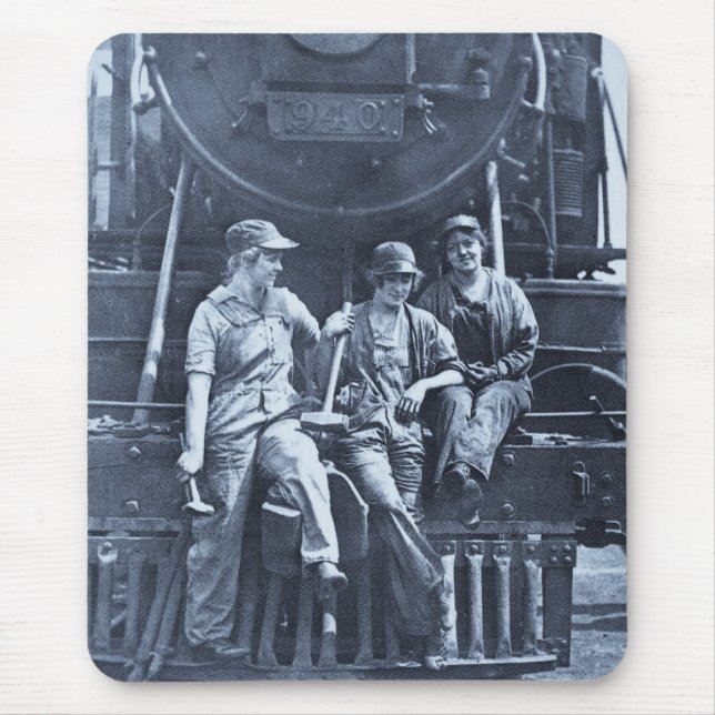 Mousepad Mecânicos locomotivos das mulheres 1918 WWI (Frente)