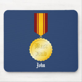 Mousepad Medalha de Melhor Pai para o Dia dos Pais