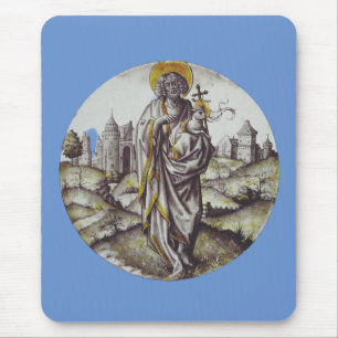 Mousepad Medalhão com São João Batista