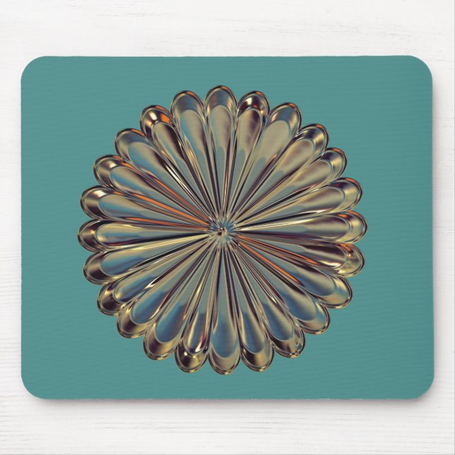Mousepad Medalhão de flores da descodificação (Frente)