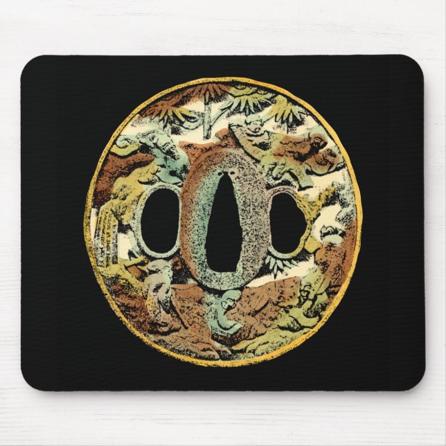 Mousepad Medalhão Gilded Asiático pelo Vision Studio (Frente)