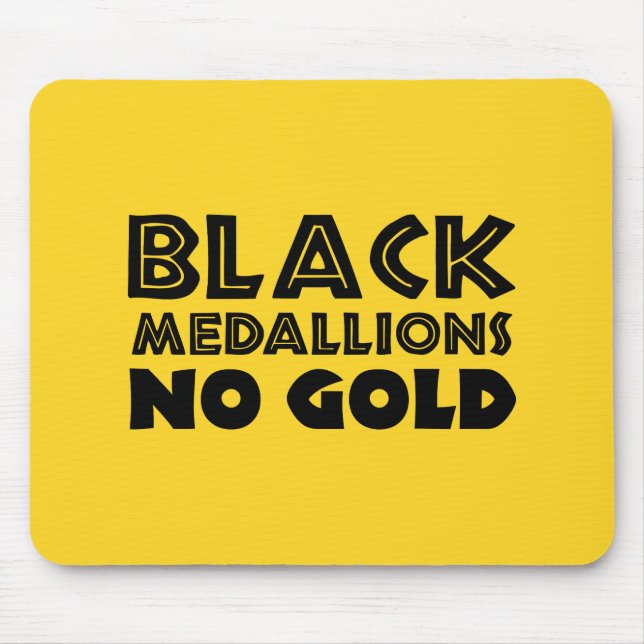 MOUSEPAD MEDALHES PRETOS SEM DOURADO (Frente)