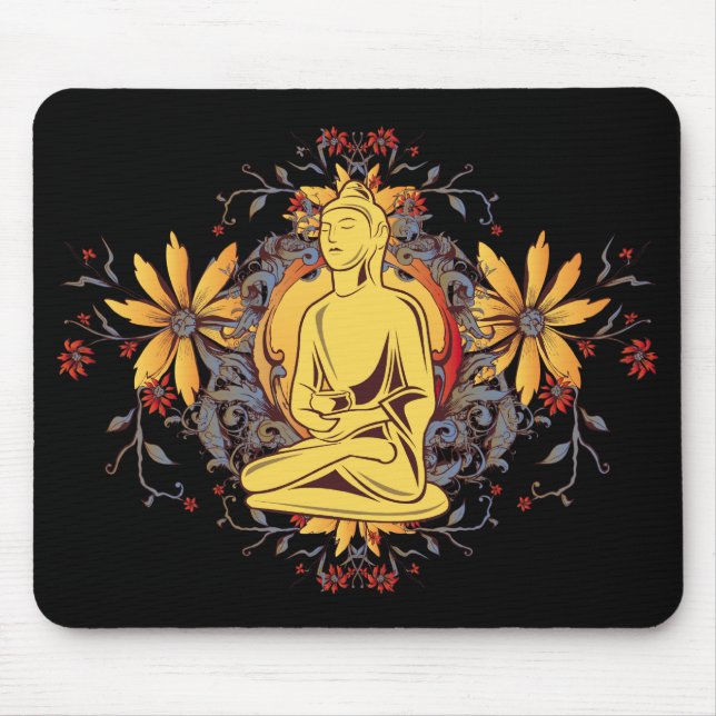 Mousepad Medicina Buddha na meditação (Frente)