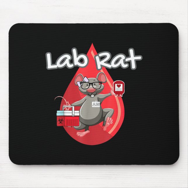 Mousepad Médico científico do Banco de Sangue de Ratos-Labo (Frente)