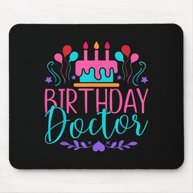 Mousepad Médico de Aniversário Aniversário (Frente)