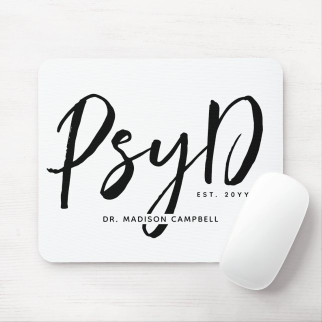 Mousepad Médico de PsyD Personalizado (Com mouse)