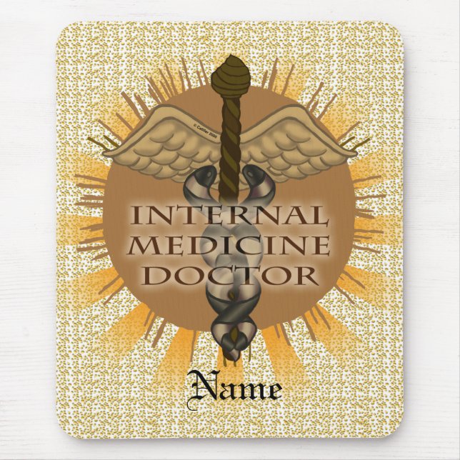 Mousepad Médico Interno Caduceus (Frente)