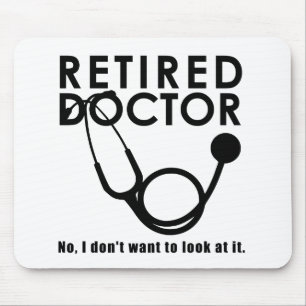 Mousepad Médico Reformado com Stethoscope e Sassy Engraça