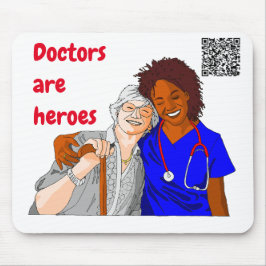 Mousepad Médicos são heróis