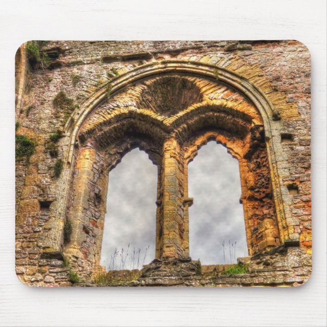 Mousepad Medieval Chepstow Castle Monmouthshire, Gales, Rei (Frente)