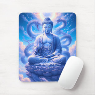 Mousepad Meditação do Buda do Dragão Místico