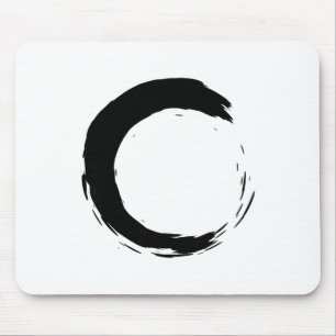 Mousepad Meditação Enso Círculo Mindfulness Buda Budista