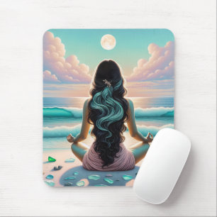 Mousepad Meditação Harmonia em Praia