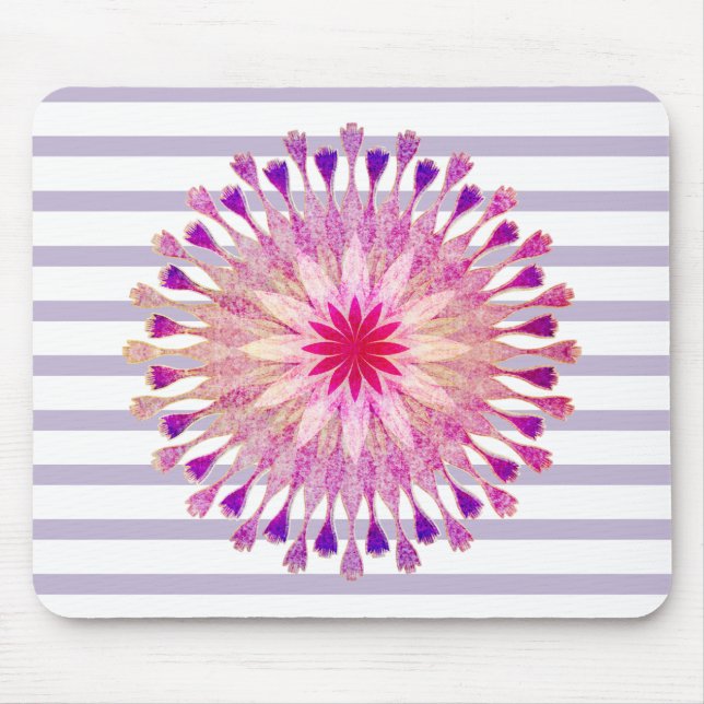 Mousepad Meditação Holística de Instrutor Lotus Flower Yoga (Frente)