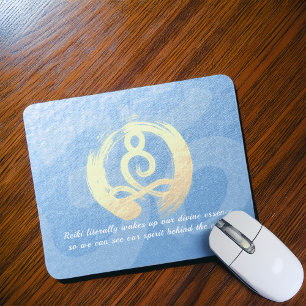 Mousepad Meditação por Instrutor Yoga Pose Zen Om Sinal Cot
