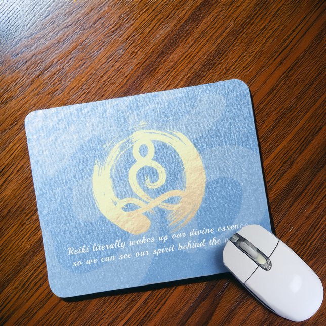Mousepad Meditação por Instrutor Yoga Pose Zen Om Sinal Cot (Criador carregado)