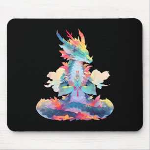 Mousepad Meditação Ying Yang Dragão Qi Gong Yoga Meditação