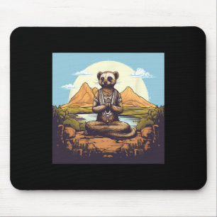 Mousepad Meditação Yoga de Suricata