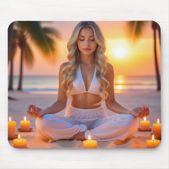 MOUSEPAD MEDITATION - YOGA - WELLNESS - CARPE DIEM (Frente)