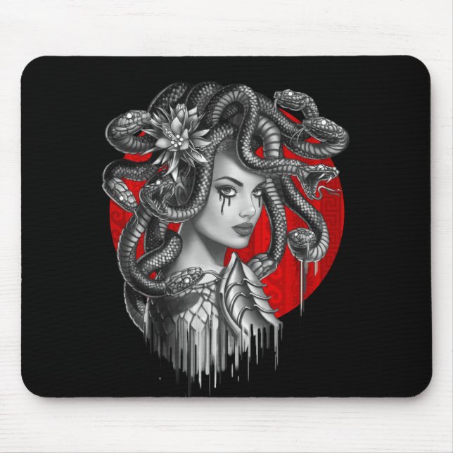 Mousepad MEDUSA - Cobra da Tatuagem de Mito Grego (Frente)