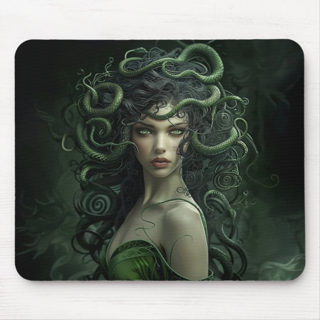 Mousepad Medusa, Deusa Cobra de mitologia grega, Gorgon #1 (Frente)