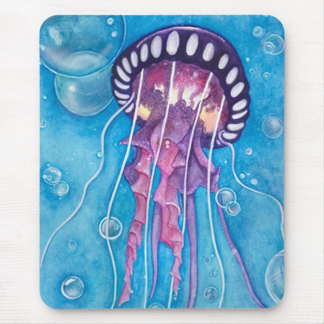 Mousepad Medusa do Mar Profundo (Frente)