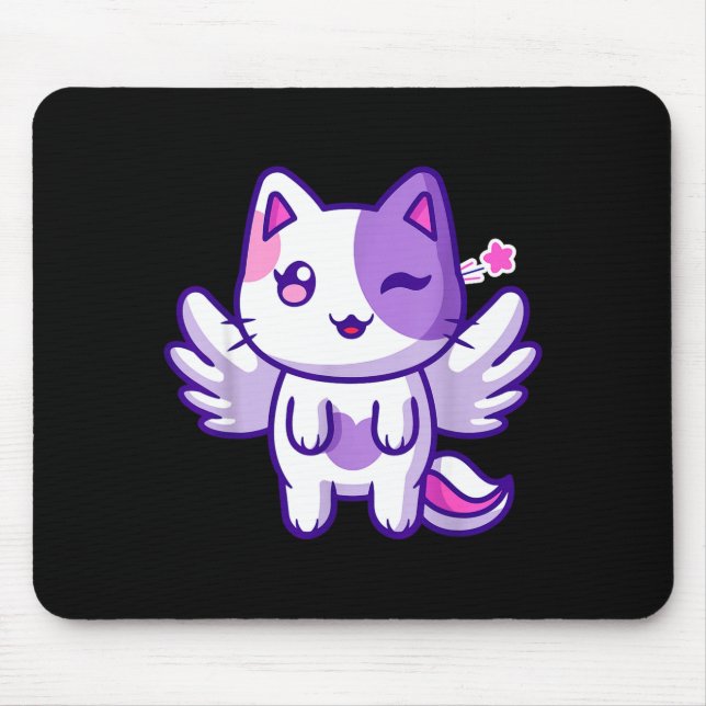 Mousepad Meemeow Cute Cat Plu-shirt  (Frente)