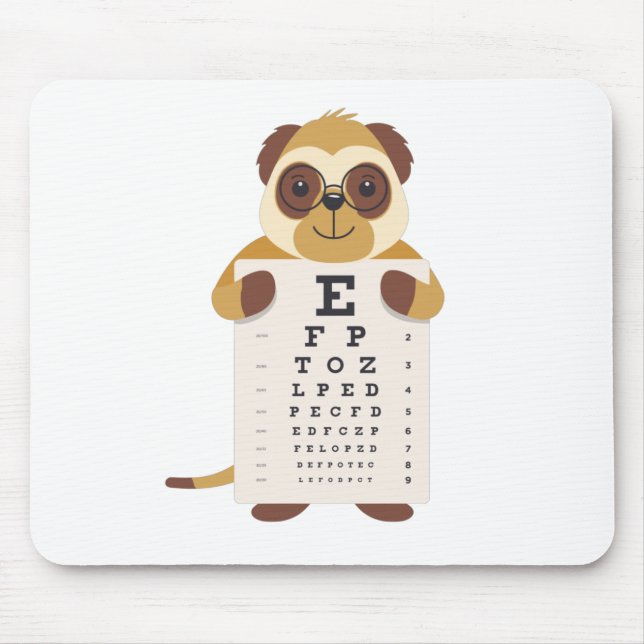 Mousepad Meerkat do gráfico de olhos (Frente)