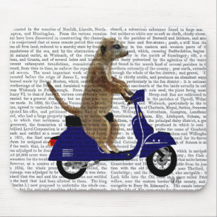 Mousepad Meerkat em Blue Moped Escuro