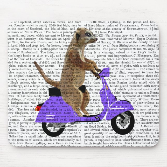 Mousepad Meerkat em Lilac Moped (Frente)