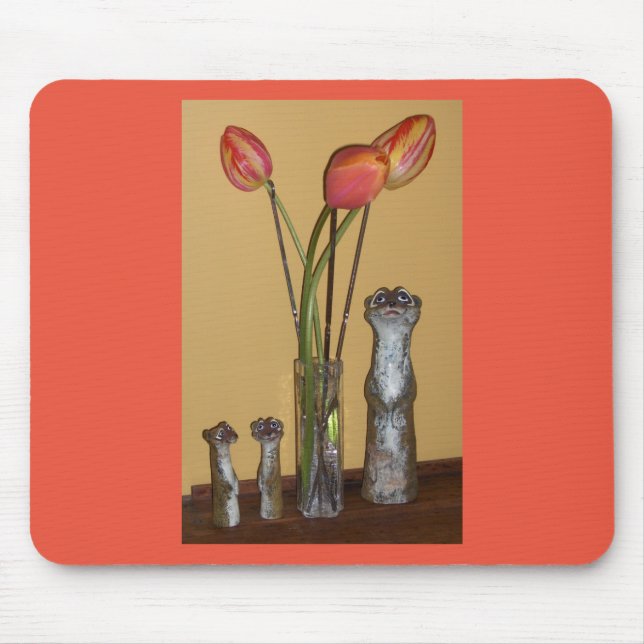 Mousepad Meerkat Mãe e Crianças (Frente)