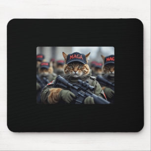 Mousepad Mega Cat Engraçado Com Rifle - Donald Trump Humoro