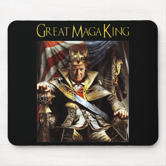 Mousepad Mega King EUA Flag Orud Ultra Maga Trump (Frente)
