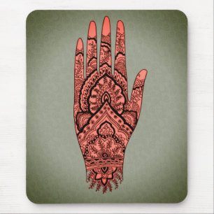 Mousepad Mehndi Hand Tattoo Body Art Design