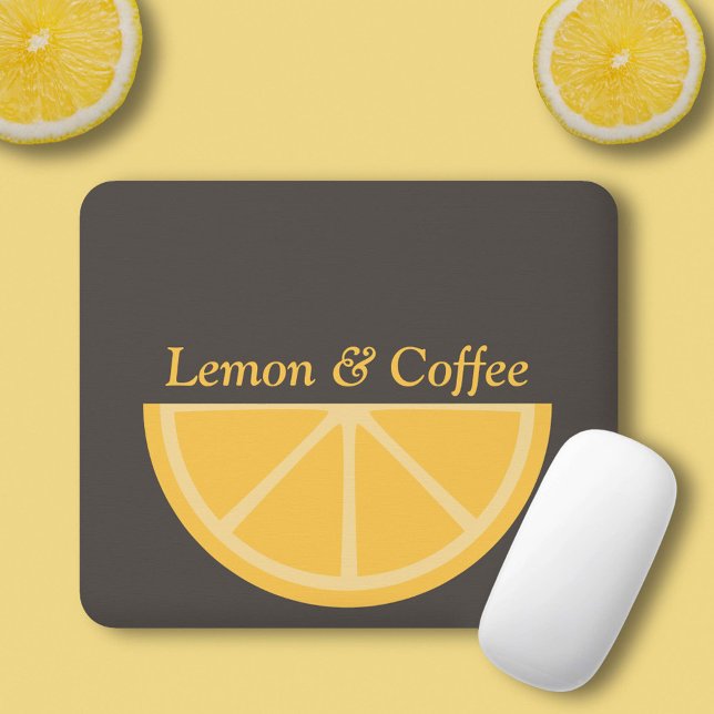 Mousepad Meia fatia de limão (Lemon Half-Slice Mouse Pad)