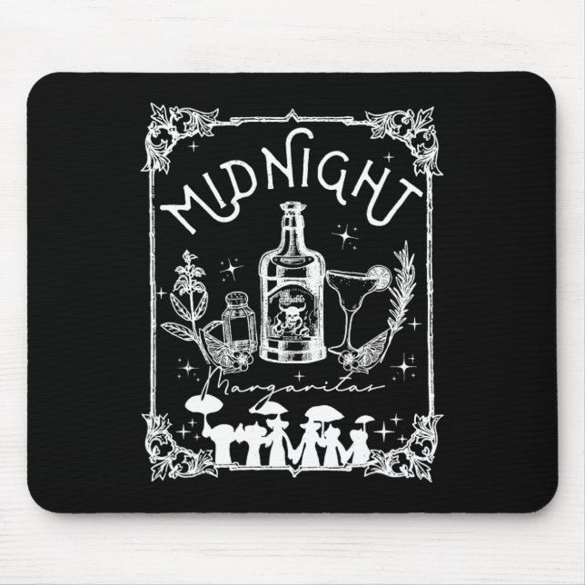 Mousepad Meia-Noite Margaritas Prática Tee Halloween (Frente)