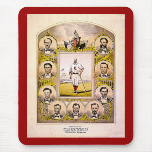 Mousepad Meias vermelhas de Cincinnati de 1869