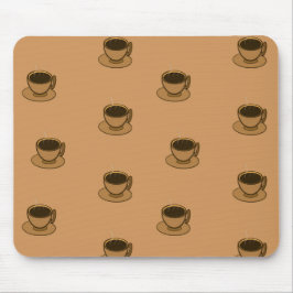 Mousepad Meio século Moderno Café Marrom