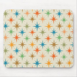 Mousepad Meio século moderno colorido explosão estelar atôm