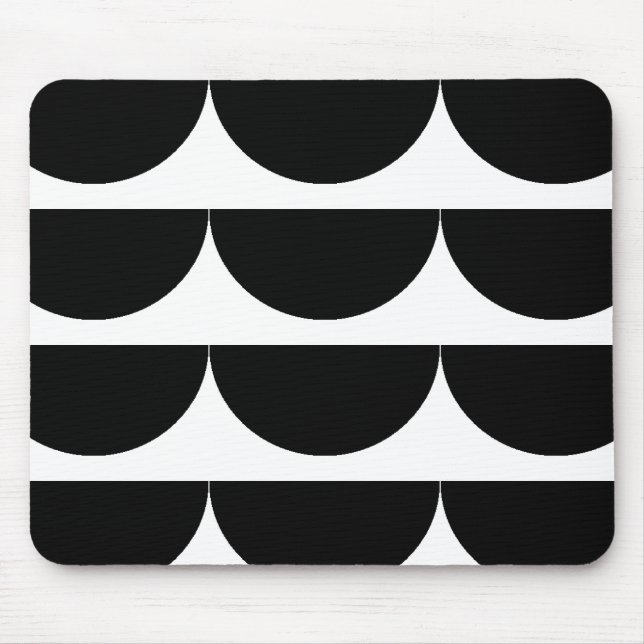 Mousepad Meio tapete do rato geométrico do círculo (Frente)
