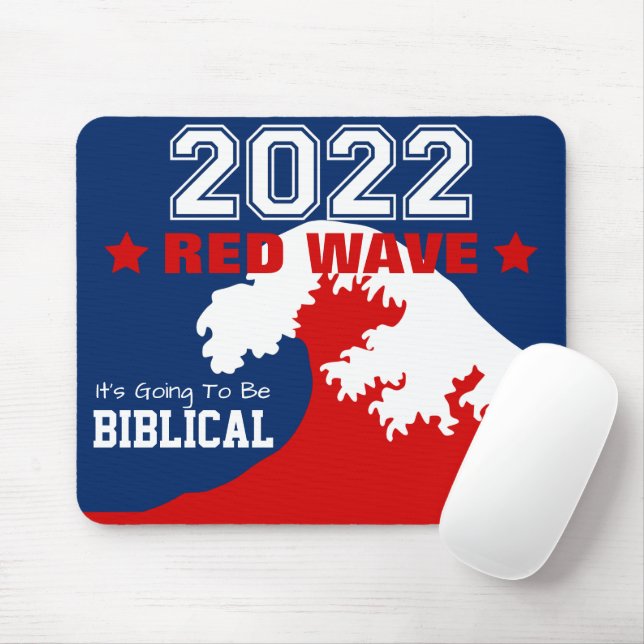 Mousepad Meio-Termos Bíblicos 2022 Onda Vermelha (Com mouse)