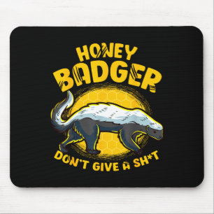 Mousepad Mel Fácil Texugo Não Se Importa Com Novidade Mel