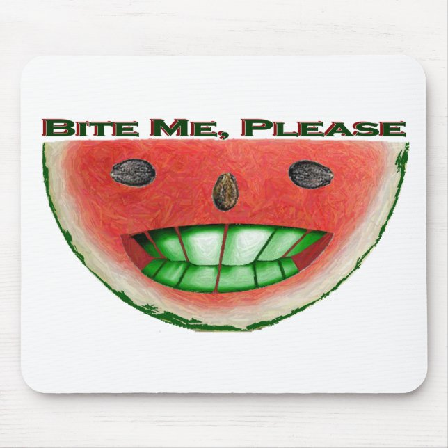 Mousepad Melancia Bite Me (Frente)
