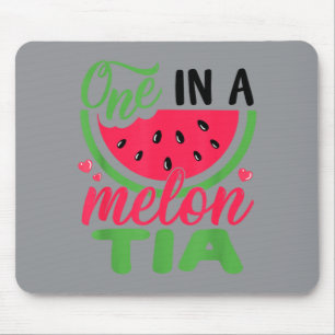 Mousepad Melancia de 1º Aniversário Fofa Tia 1º Aniversário