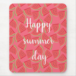 Mousepad Melancia Rosa Moderna, Verão 